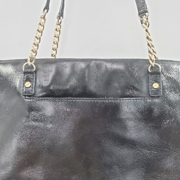 MICHAEL Michael Kors Black Leather Jet Set Chain Straps Tote - Picture 9 of 14